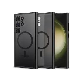   Samsung SM-S928 Galaxy S24 Ultra szilikon hátlap - Tech-Protect Magmat Magsafe -matt fekete