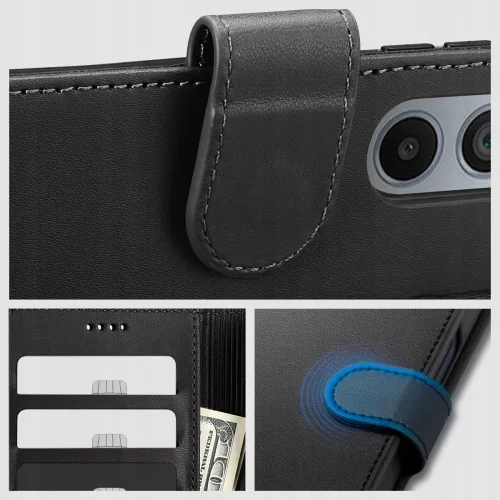 Tech-Protect Wallet flipes bőrtok - Samsung SM-S926 Galaxy S24+ - fekete