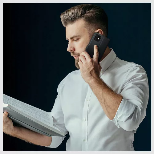 Tech-Protect Wallet flipes bőrtok - Samsung SM-S926 Galaxy S24+ - fekete