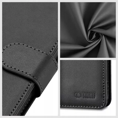 Tech-Protect Wallet flipes bőrtok - Xiaomi Redmi Note 13 Pro 5G/Poco X6 5G - fekete