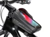 Univerzális kerékpárra szerelhető, por- és cseppálló telefontartó táska - Tech-Protect V2 Bike Mount M Size - fekete