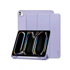   Apple iPad Pro 11 (2024) tablet tok (SmartCase) on/off funkcióval, Apple Pencil tartóval - Tech-Protect - lila (ECO csomagolás)