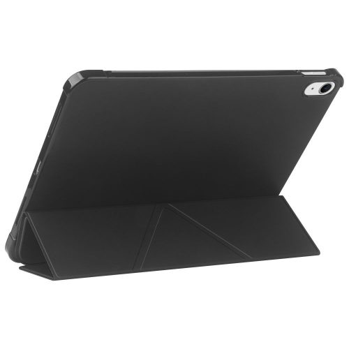 Apple iPad Air 4 / 5 (2020/2022) 10.9 / iPad Air 6 (2024) 11.0 tablet tok (SmartCase) on/off funkcióval, Apple Pencil tartóval - Tech-Protect Origami - fekete (ECO csomagolás)