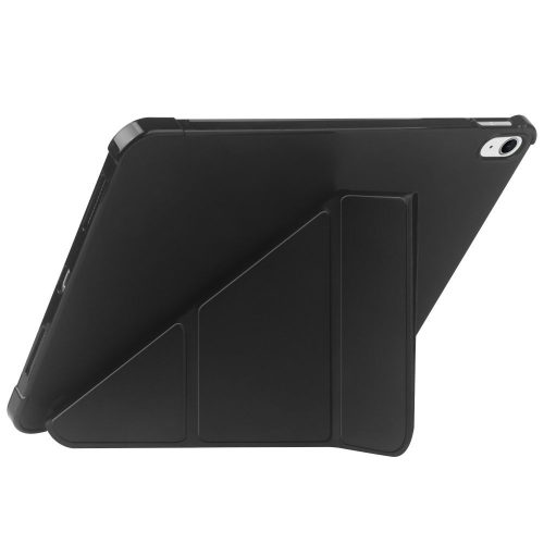 Apple iPad Air 4 / 5 (2020/2022) 10.9 / iPad Air 6 (2024) 11.0 tablet tok (SmartCase) on/off funkcióval, Apple Pencil tartóval - Tech-Protect Origami - fekete (ECO csomagolás)