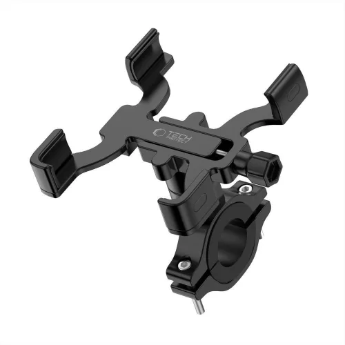 Tech-Protect univerzális kerékpárra / motorkerékpárra szerelhető fém telefontartó - Tech-Protect V3 Universal Bike Mount - fekete