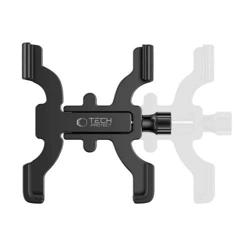 Tech-Protect univerzális kerékpárra / motorkerékpárra szerelhető fém telefontartó - Tech-Protect V3 Universal Bike Mount - fekete