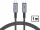 Tech-Protect USB Type-C - USB Type-C adat- és töltőkábel - Tech-Protect Ultraboost USB 4.0 / 8K / 40 Gbps / PD240 Cable - 240W - szürke