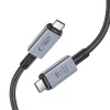 Tech-Protect USB Type-C - USB Type-C adat- és töltőkábel - Tech-Protect Ultraboost USB 4.0 / 8K / 40 Gbps / PD240 Cable - 240W - szürke