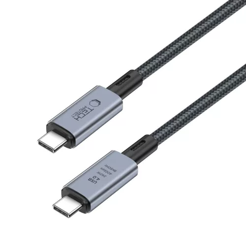 Tech-Protect USB Type-C - USB Type-C adat- és töltőkábel - Tech-Protect Ultraboost USB 4.0 / 8K / 40 Gbps / PD240 Cable - 240W - szürke