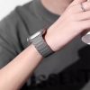 Apple Watch szilikon sport óraszíj - Tech-Protect IconBand Magnetic - 42/44/45/49 mm - titánium/narancs
