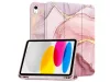 Apple iPad 10.9 (2022) tablet tok (Smart Case) on/off funkcióval, Apple Pencil tartóval - Tech-Protect - marble (ECO csomagolás)