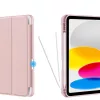 Apple iPad 10.9 (2022) tablet tok (Smart Case) on/off funkcióval, Apple Pencil tartóval - Tech-Protect - marble (ECO csomagolás)