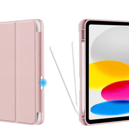 Apple iPad 10.9 (2022) tablet tok (Smart Case) on/off funkcióval, Apple Pencil tartóval - Tech-Protect - marble (ECO csomagolás)