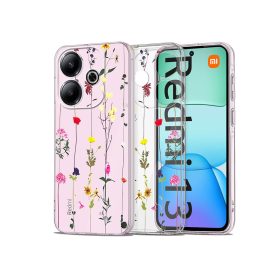   Xiaomi Redmi Note 13 5G szilikon hátlap - Tech-Protect FlexAir+ - garden floral