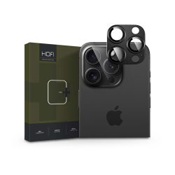   HOFI FullCam Pro+ kameralencse védőüveg + alu kameravédő - Apple iPhone 16 Pro/16 Pro Max - fekete