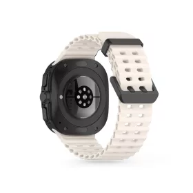   Tech-Protect IconBand Pro - Samsung Galaxy Watch Ultra (47 mm-es) szilikon sportszíj - fehér