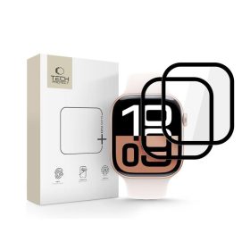   Tech-Protect Glass Flex+ hibrid üvegfólia - Apple Watch 10 (42mm) - 2 db/cs - fekete