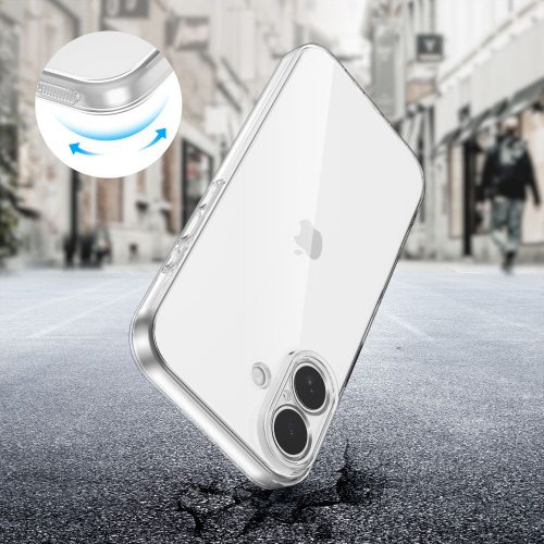Tech-Protect FlexAir szilikon tok - Apple iPhone 17 - átlátszó