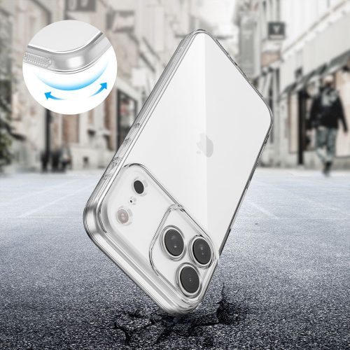Tech-Protect FlexAir szilikon tok - Apple iPhone 17 Pro - átlátszó