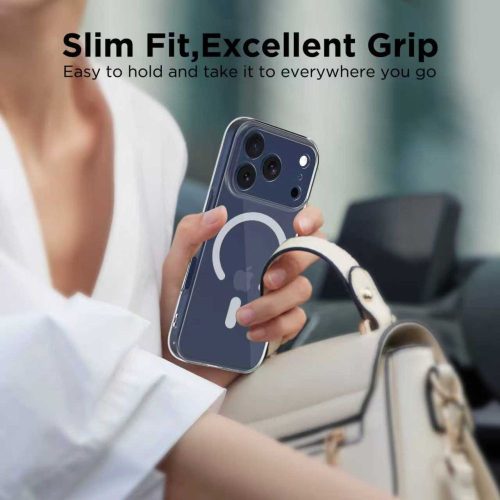 Tech-Protect FlexAir MagSafe szilikon tok - Apple iPhone 17 Pro - átlátszó