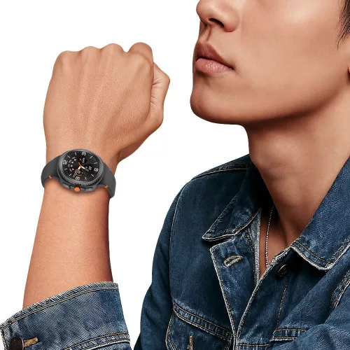 Tech-Protect - Samsung Galaxy Watch 8 / Classic szilikon szíj (40/44/46 mm) - fekete