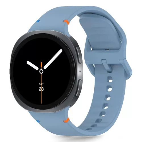Tech-Protect - Samsung Galaxy Watch 8 / Classic szilikon szíj (40/44/46 mm) - világos kék