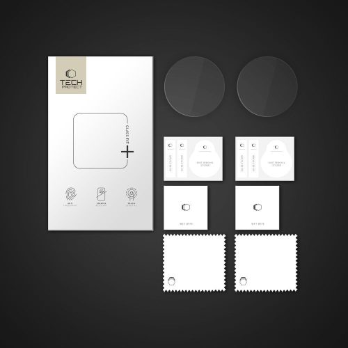 Tech-Protect Glass Fit+ üvegfólia - Samsung Galaxy Watch 8 (46mm) - 2 db/cs - átlátszó