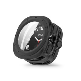   Tech-Protect DEFENSE védőtok edzett üveggel - Samsung Galaxy Watch Ultra 2024/2025 (47mm) - fekete