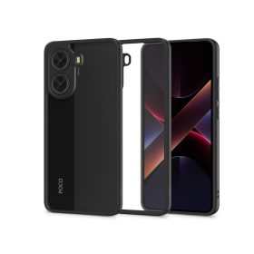   Tech-Protect Magmat szilikon tok - Xiaomi Poco X7 Pro 5G - fekete/átlátszó