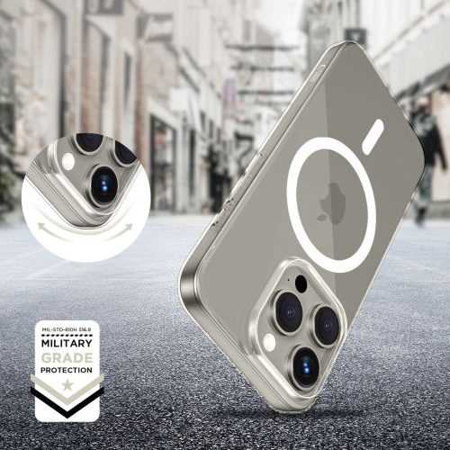 Tech-Protect FlexAir MagSafe szilikon tok - Apple iPhone 15 Pro - átlátszó