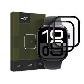   HOFI Hybrid Pro+ Glass - Apple Watch Series 10/11 (46 mm) üvegfólia - 2 db/cs - fekete
