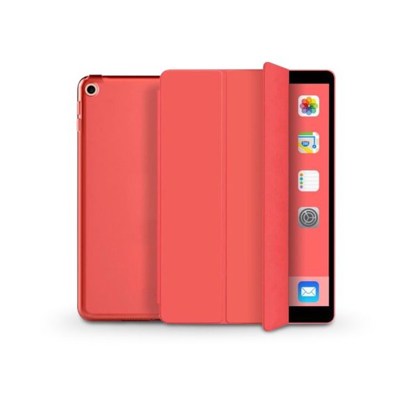 Apple iPad 10.2 (2019/2020/2021) tablet tok (Smart Case) on/off funkcióval -    Tech-Protect - piros (ECO csomagolás)