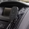 Maxlife szellőzőrácsba illeszthető vezeték nélküli autós tartó/gyorstöltő MagSafe funkcióval - 15W - Maxlife MXCH-16 Magnetic Car Holder - fekete