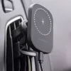 Maxlife szellőzőrácsba illeszthető vezeték nélküli autós tartó/gyorstöltő MagSafe funkcióval - 15W - Maxlife MXCH-16 Magnetic Car Holder - fekete