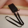Univerzális telefontartó nyakpánt - fekete