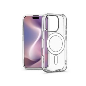   Apple iPhone 16 Pro szilikon hátlap - Anti Shock MagSafe - átlátszó