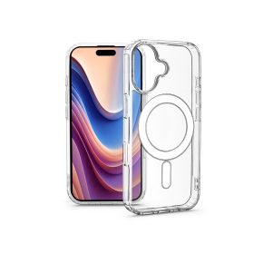   Apple iPhone 16 Plus szilikon hátlap - Anti Shock MagSafe - átlátszó