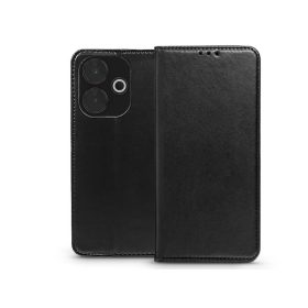   Xiaomi Redmi 13 4G/Redmi 13 5G oldalra nyíló tok - Smart Magnetic Book Flip - fekete