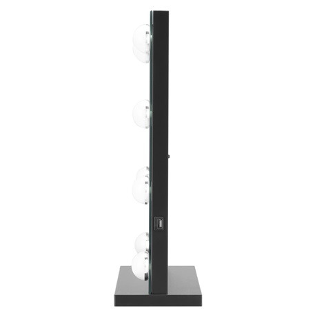 Humanas HS HM02 FEKETE sminktükör led világítással