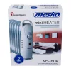 Mesko hősugárzó olajradiátor - 220-240 V - 700 W - 7 lamellás (AD7804)