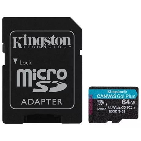 Kingston SDCG3/64GB memóriakártya + adapter