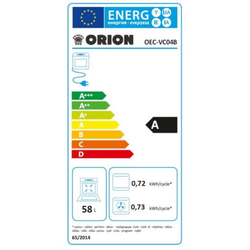 Orion OEC-VC04B tűzhely kerámialapos