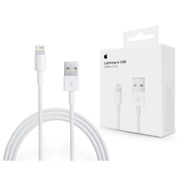 Apple USB - Lightning eredeti, gyári töltő- és adatkábel 1 m-es vezetékkel -    Lightning - MXLY2ZM/A