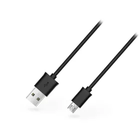   USB - micro USB adat- és töltőkábel 100 cm-es vezetékkel - fekete (ECO csomagolás)