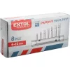 Extol Premium 8816370 csőkulcs készlet, 10db (8 csőkulcs+2 hajtóvas), crv., 6-22mm