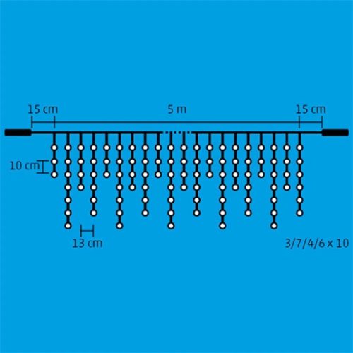 Home By Somogyi DLFJ 200/WW jégcsap fényfüggöny sorolható
