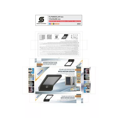 Home by Somogyi FLP300SOLAR led reflektor napelemes