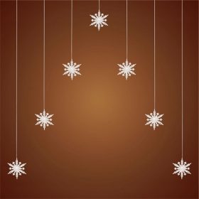 Home By Somogyi KAF7WW led fényfüggöny, akril hópehely