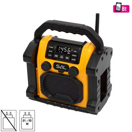 SAL BTWORKPRO bluetooth hangszóró, led lámpa, power bank
