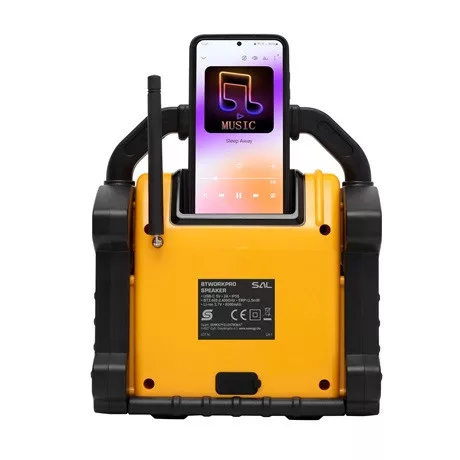 SAL BTWORKPRO bluetooth hangszóró, led lámpa, power bank